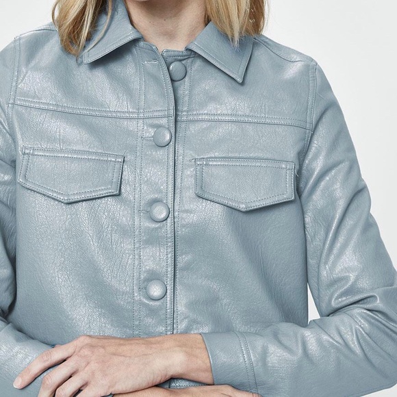 Stelen Jill Vegan Leather Button Jacket - Picture 3 of 6